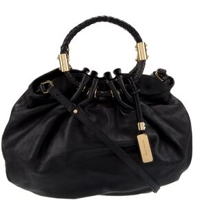 Michael Kors Collection Skorpios Black Leather Hobo bag